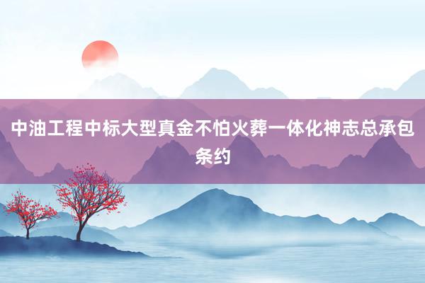 中油工程中标大型真金不怕火葬一体化神志总承包条约